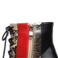 British Style Sexy Trendy Boots - Snake Print Hit Color Leather Thick Boots (BB1)(BB2)(CD)(WO4)