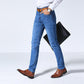 Great Classic Style Men's Brand Jeans - Business Casual Stretch Slim Trousers (TG2)