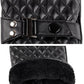 Business Men's Winter Gloves Black Pu Leather Touch Screen Warm Gloves - Windproof Waterproof (4AC1)