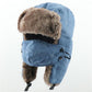 Warm Trapper Hat - Men Women Windproof Winter Bomber Hats - Thermal Faux Fur Earflap Snow Cap (MA8)(F103)