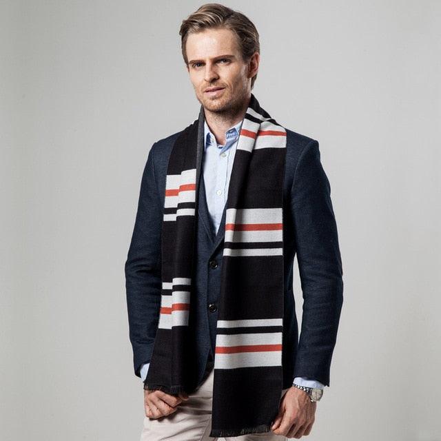 Trending New Men's Scarf - Plaid Scarf - Men's Imitation Cashmere Casual Warm Scarf (D17)(MA7)