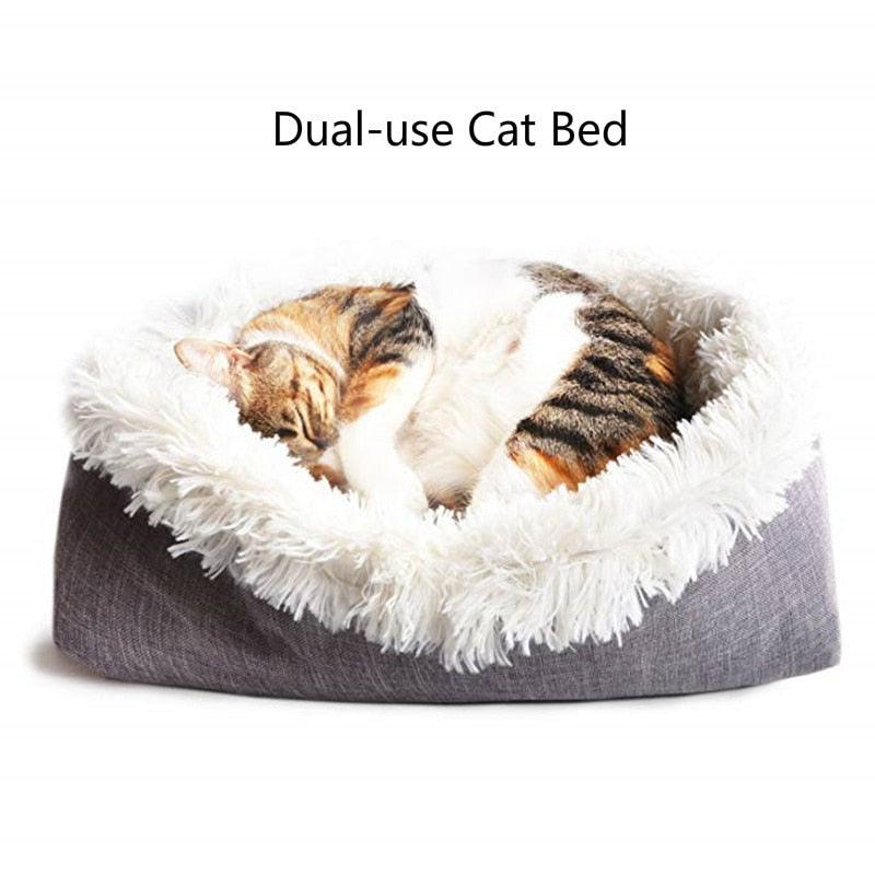 Pet Plush House Products - Dual Use Bed For Dogs Cats Small Animals (9W3)(F75)