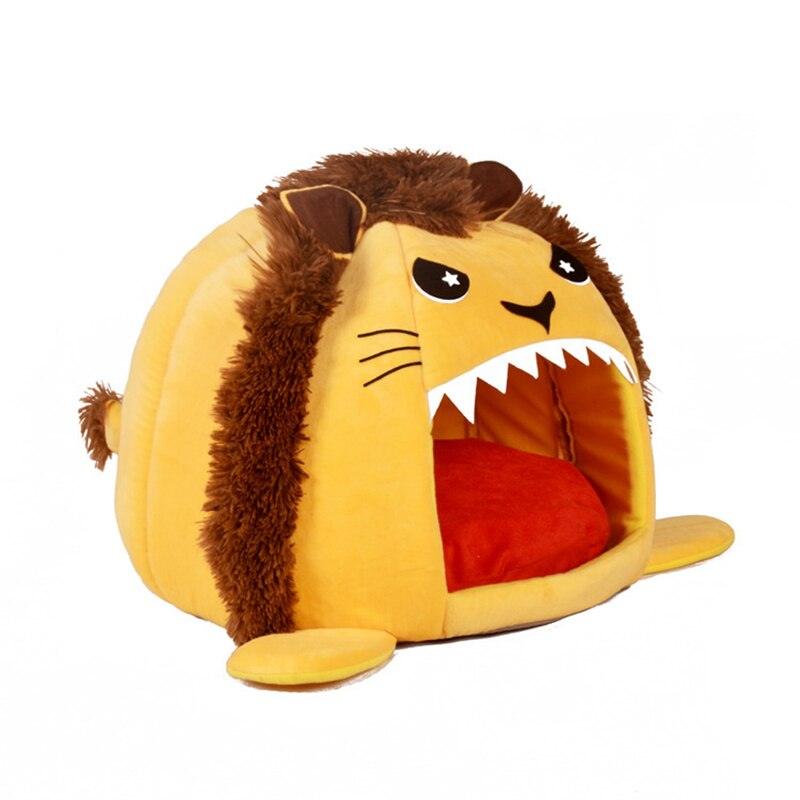 Lion Shape Dog Pet House Products Dog Bed For Dogs Cats Small Animals (9W3)(4W3)(F75)