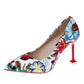 Gorgeous Pointed High Heels Fine Shoes - Floral Pattern Decorative Shoes - Fashion Women's Shoes (D37)(SH1)(WO2)(CD)