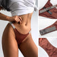 New Women's Sexy Thong - Fashion Low Waist Shorts Briefs Silky Underwear (TSP4)(F28)