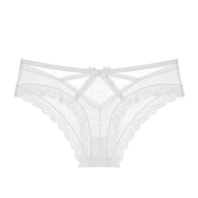 Sexy Transparent Gorgeous Panties - Women's Lace Low Waist Briefs Hollow Out Underwear (TSP1)(F28)