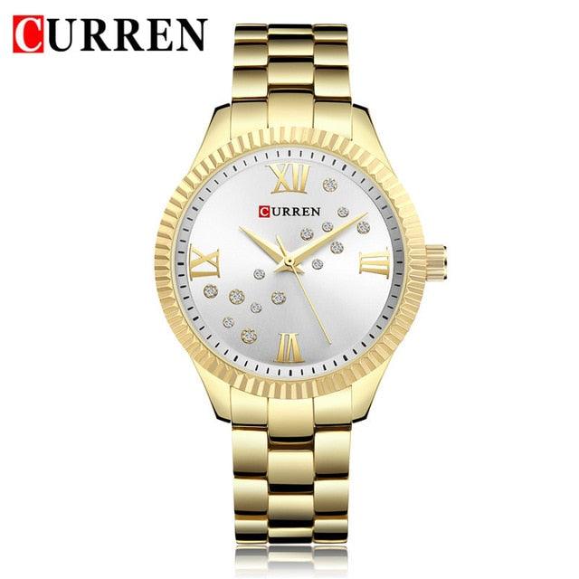 Fashion Women Watches - Luxury Wrist Watch Stainless Steel Bracelet (1U82)