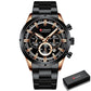 Great Blue Wristwatch - Men's Watches - Luxury Leather Sport Quartz Watch (2MA1)(F84)