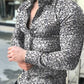 Great Men Shirt - Long Sleeve Top Floral Male Casual Shirts - Summer Autumn Shirts (2U8)(2U11)