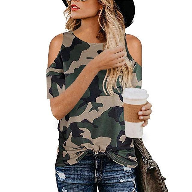 Gorgeous Hollow Out T Shirt - New Summer Short Sleeve Women Tie Loose Top - Casual Female T Shirt (3U19)