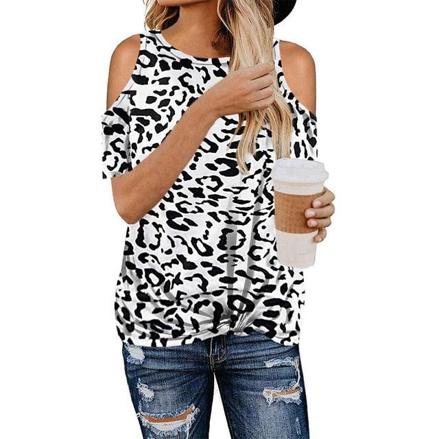 Gorgeous Hollow Out T Shirt - New Summer Short Sleeve Women Tie Loose Top - Casual Female T Shirt (3U19)
