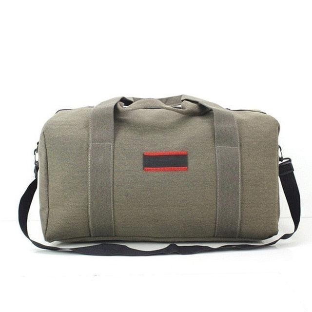 Canvas Large Capacity Clothes Travel Bag - Wearable Luggage Weekend Bag (LT3)