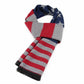 Captain America Stars Design Winter Scarf - Long Warm Cashmere Scarf - Men Scarves Gifts (D17)(MA7)