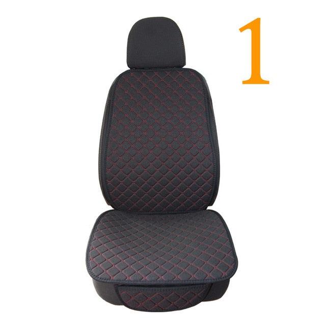 Amazing Car Seat Cover Protector - Front Backrest Cushion Pad Mat Flax Auto Breathable Protector Seat (7WH1)