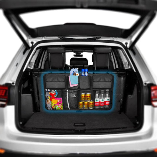 Car Trunk Organizer - Backseat Storage Bag - High Capacity Adjustable Auto Seat Back (D79)(3LT1)