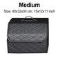 Car Trunk Organizer Bag - Collapsible Storage Box PU Leather Storage Bag - Car Trunk Stowing Tidying (D79)(3LT1)