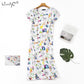 Amazing Women's Night Dress - 100% Cotton Sleep Shirts - Ladies Summer Home Dress (ZP2)