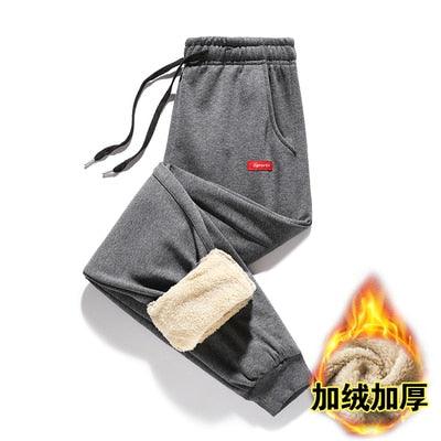 Men's Super Warm Winter Pants - Thick Wool Joggers Fleece Trousers (TG4)