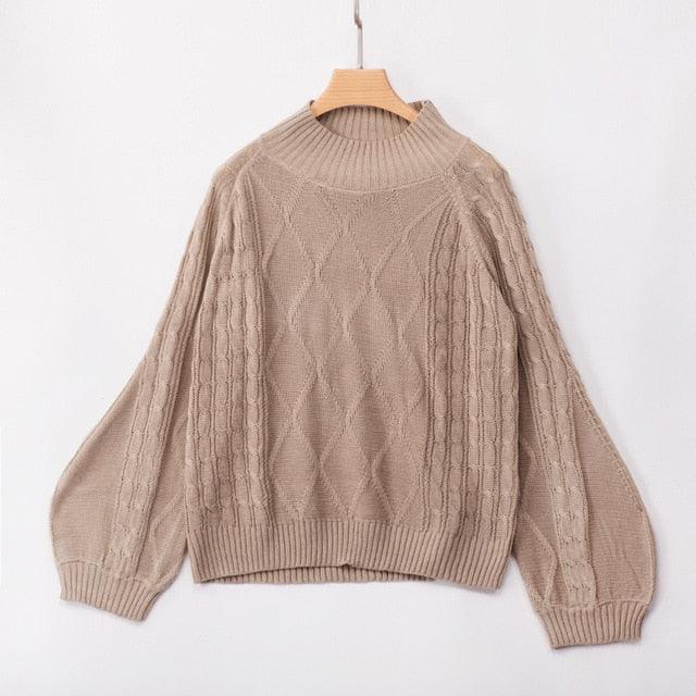 Gorgeous Casual Fashion Autumn Solid Women Sweater - Fashion Loose Full Sleeve Pullovers And Sweater (2U23)