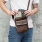Casual Men Shoulder Bag - Vintage Crossbody Bag - Genuine Leather Handbag (3MA1)(F78)
