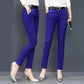 Casual Office Pure Color Women Pencil Pants - Plus Size - Straight Formal Pants - Oversized Business Trousers (BP)(F25)
