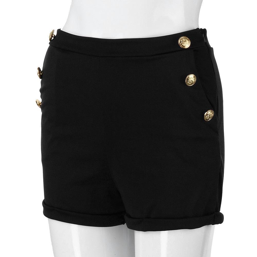 Casual Women A-line Short Pants - High Waist Summer Shorts (3U32)