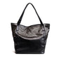 Great Celebrity Big Bag - Women Tote Rivet Large Capacity Soft Leather Handbag (WH2)(F43)