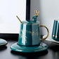 Ceramic Coffee Cup With Lid And Spoon Set Cup With Milk Afternoon Tea Christmas Creative Gift (1AK1)