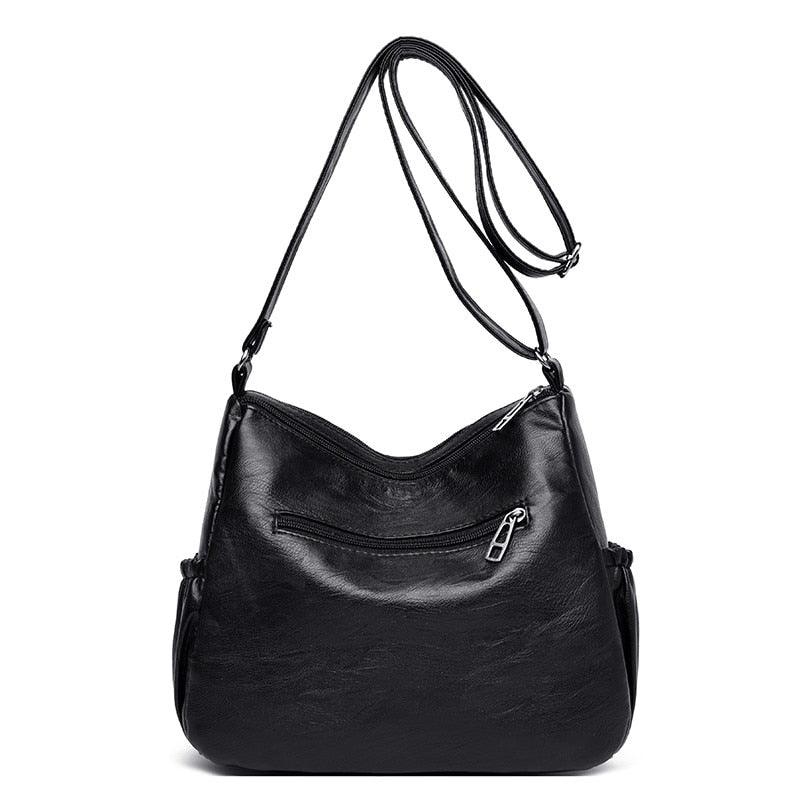 Great Women's Bags - Good Quality - Very Soft Washed PU Leather Shoulder Bag (WH4)(WH2)