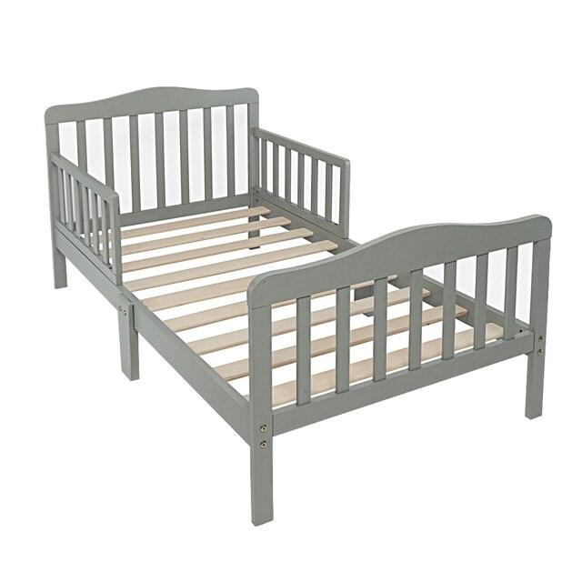 Classic Kids Children Toddler Wood Bed Bedroom Furniture w/ Guardrails (1FW1)(X5)(1U67)(F67)