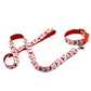 Christmas Dog Traction Two Sets Nylon Adjustable Dog Collar With Santa Pendant Creative Dog Leash (1W1)(2W1)