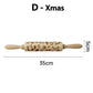 Christmas Deer Cartoon Baking Rolling pin Cake Biscuit Fondant Dough Engraved Roller - Fortune Cookies - Cookie Day(D61)(AK4)(AK2)