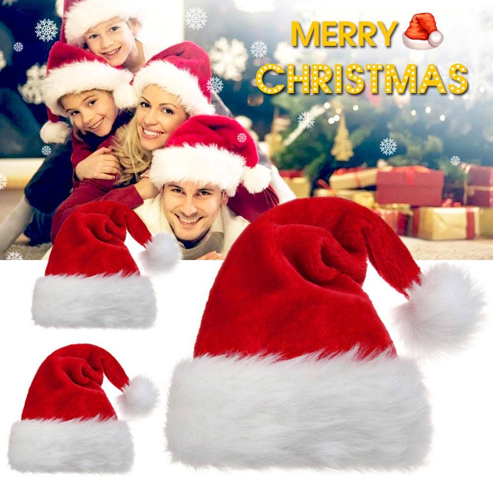 Christmas Hat - Adults Children Santa Claus Christmas Ornaments Santa Hats (2U103)
