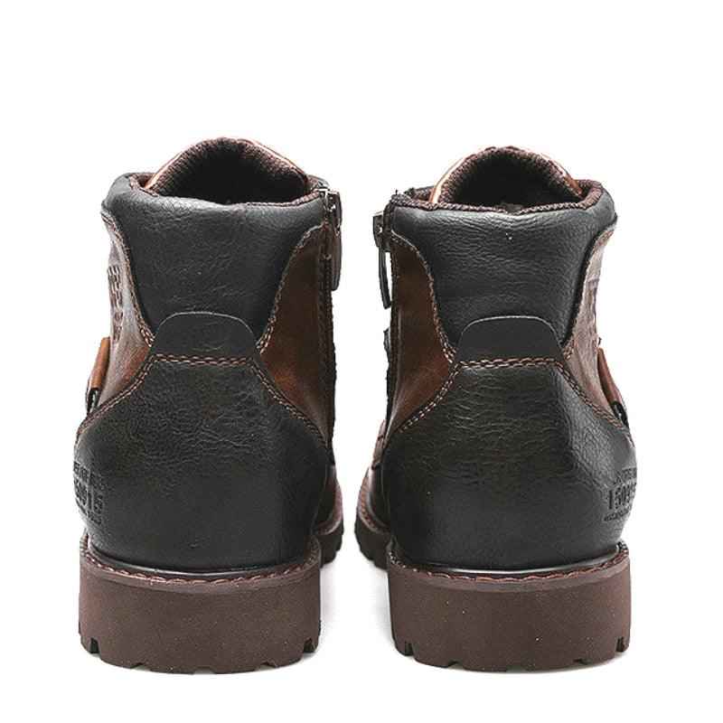 Classic Brand Men's Boots - Italy Handmade Ankle Boots - Outdoor Waterproof (D13)(MSB2)(MSF6)