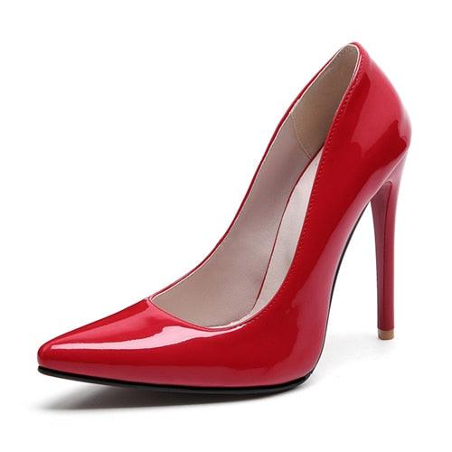 Classic Fashion High Heels Women Pump Shoes - Thin Heel Sexy Pointed Toe Wedding Party (SH1)(WO2)