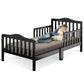 Classic Kids Children Toddler Wood Bed Bedroom Furniture w/ Guardrails (1FW1)(X5)(1U67)(F67)