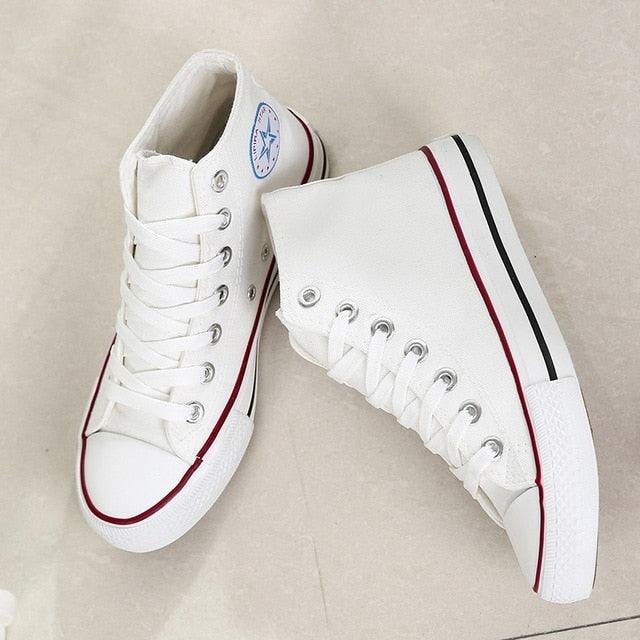 Classic Men Canvas Shoes - Low High Upper Lace-up Casual Sneakers (D12)(MSC3)