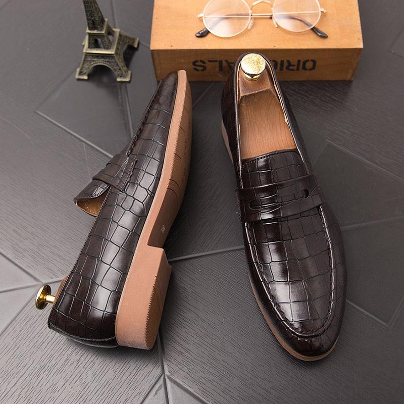 Classic Men's Dress Shoes - Fringe Decoration Loafers Shoes - Soft Moccasins (MSF3)(F14)