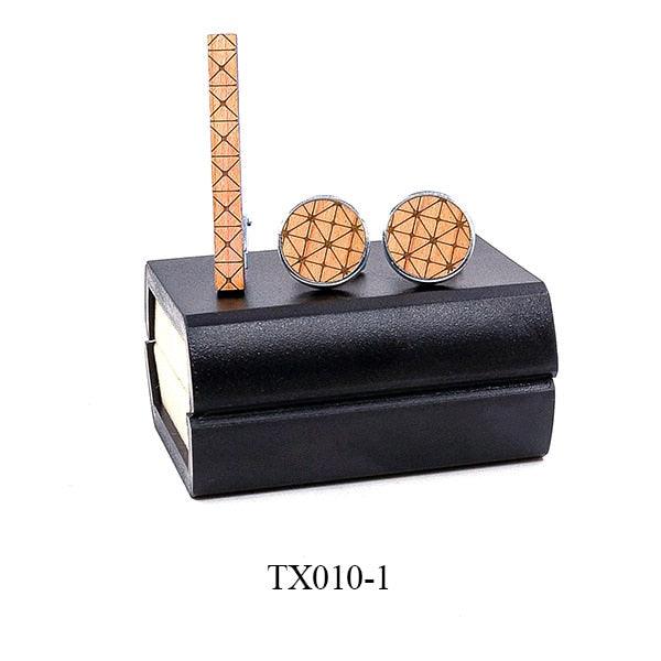 Classic Men Wood Tie Pin Clips - Style Tie Clips Bar Jewelry Exquisite Wedding Tie Bar (MA4)(F17)