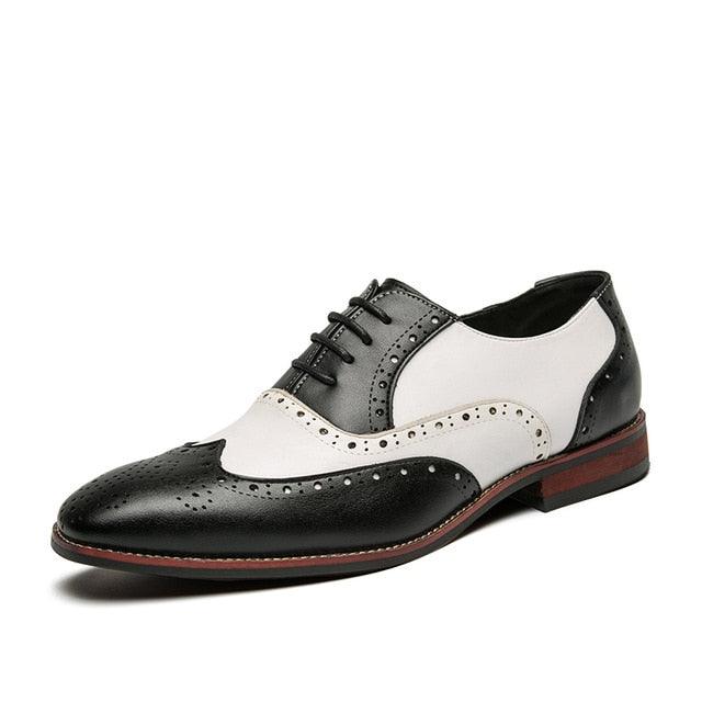 Classic Men's Dress Shoes - Handmade Leather Men's Shoes - Comfortable Breathable Business Shoes (MSF1)(MSF4)(MSC4)(MSC1)(F14)