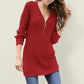 Gorgeous Zippers Oversized Women's Jumper - Chic Sweater - Winter Warm Slim Tunic Deep V Neck Office Ladies Sweaters (TB8C)(TP4)(BCD2)(F20)(F23)(F35)