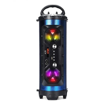 Colorful LED Light Portable bluetooth Speaker - Camping Party Subwoofer Surround Music Boombox (HA3)(HA)(1U57)