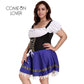 Amazing German Beer Girl Costume Dress - Plus Size - Maid Lingerie - Costume Sexy Femme Dress (TSL2)(F29)