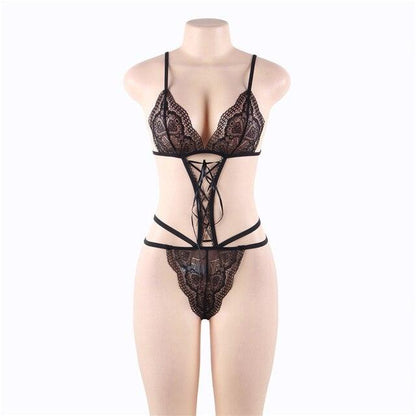 Trending Women's Lingerie - Sexy Hot Lace Sexy Erotic Underwear - Plus Size Teddy Lingerie (D29)(TSL2)