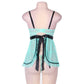 Gorgeous Exotic Transparent Nightwear - Sexy Full Figure Polka Dot Underwire - Apron Babydoll (TSL1)(F29)