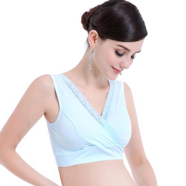 Great Women Pregnant Maternity Bra - Wire Free Stretchy Soft Nursing Bralettes For Pregnant Women (F6)(6Z2)