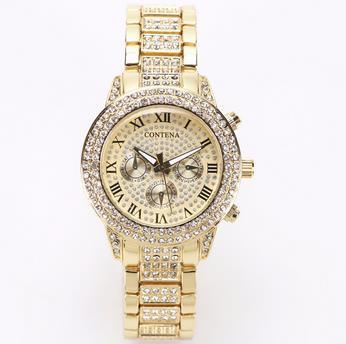 Classic Luxury Brand Rhinestone Women Watches - Fashion Ladies Clock (9WH3)(F82)