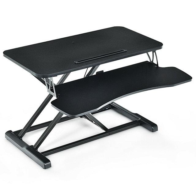 Converter Adjustable Riser Stand Desk Gas Spring Lifting System Keyboard Tray X-shape Duty Steel (TL1)(1U51)
