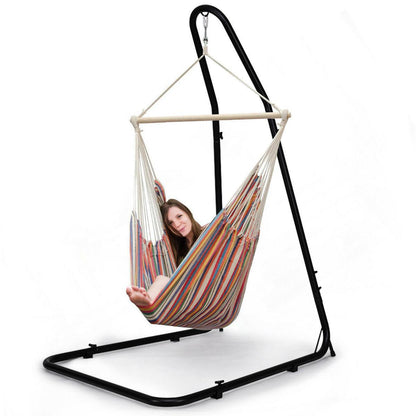 Adjustable Hammock Chair Stand For Hammocks Swings & Hanging Chairs Steel Frame (FW2)(1U67)