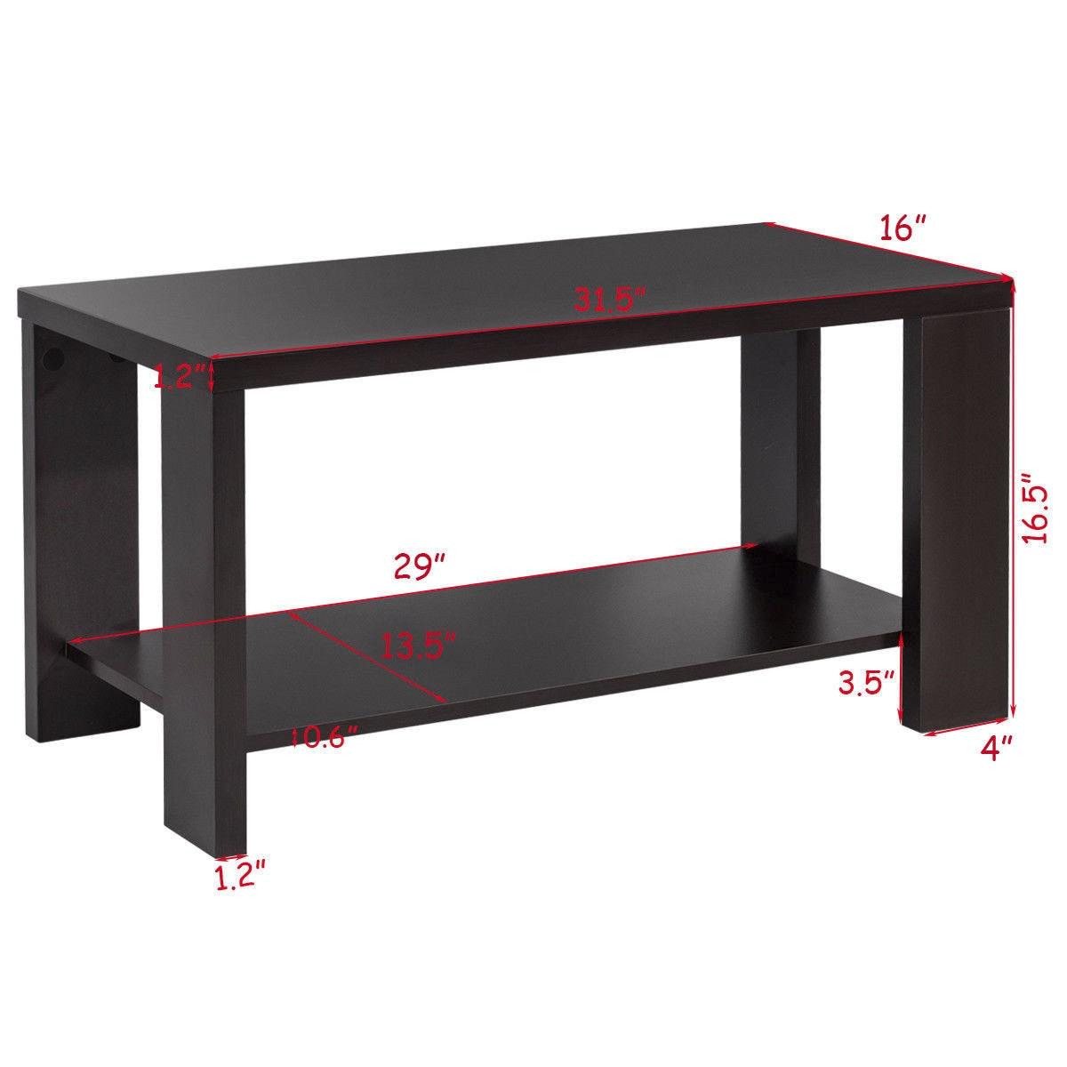 Coffee Table Rectangular Cocktail Table Living Room Furniture (FW1)(FW6)(1U67)